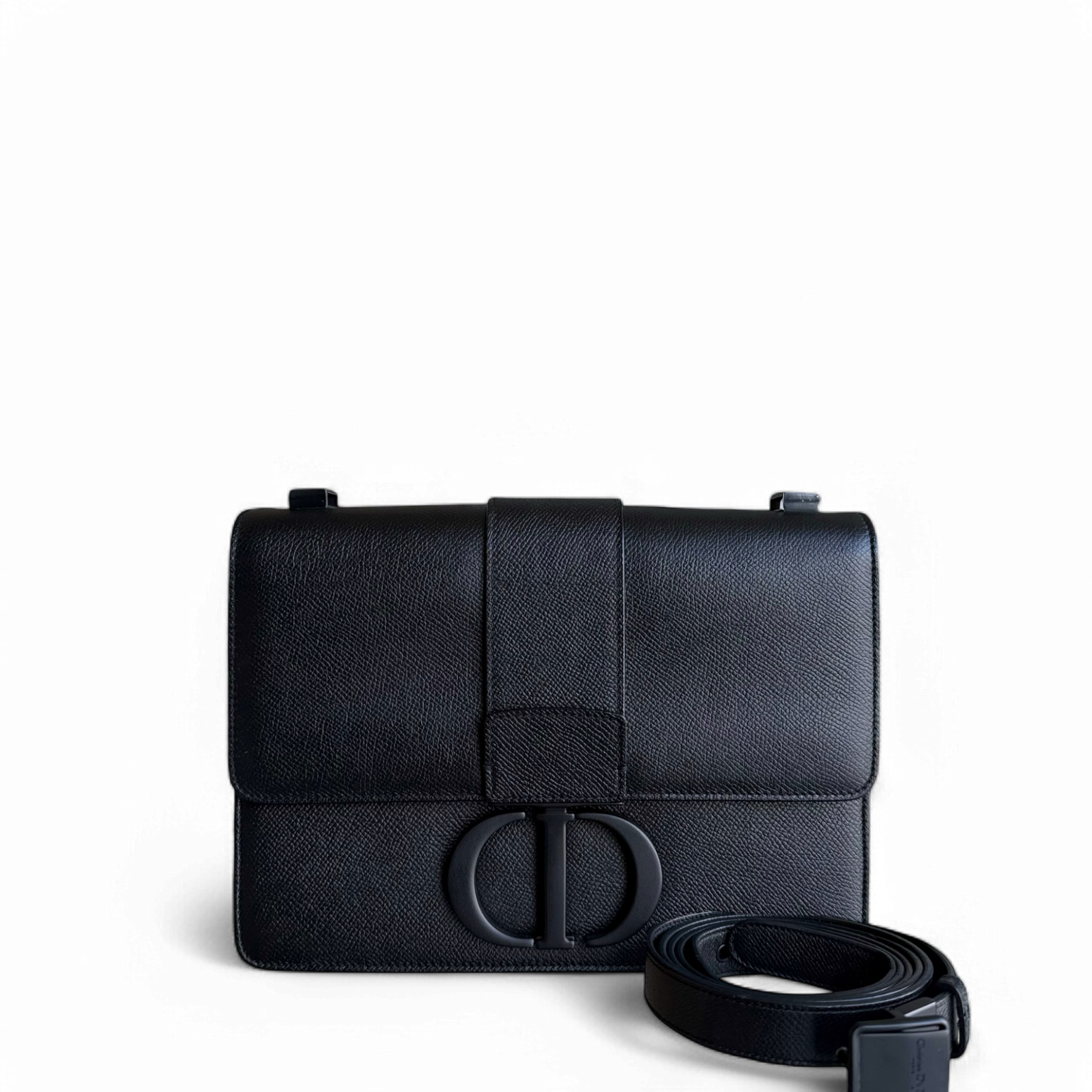 30 Montaigne 30 - Cuir de veau grainé tout noir — Kovancy