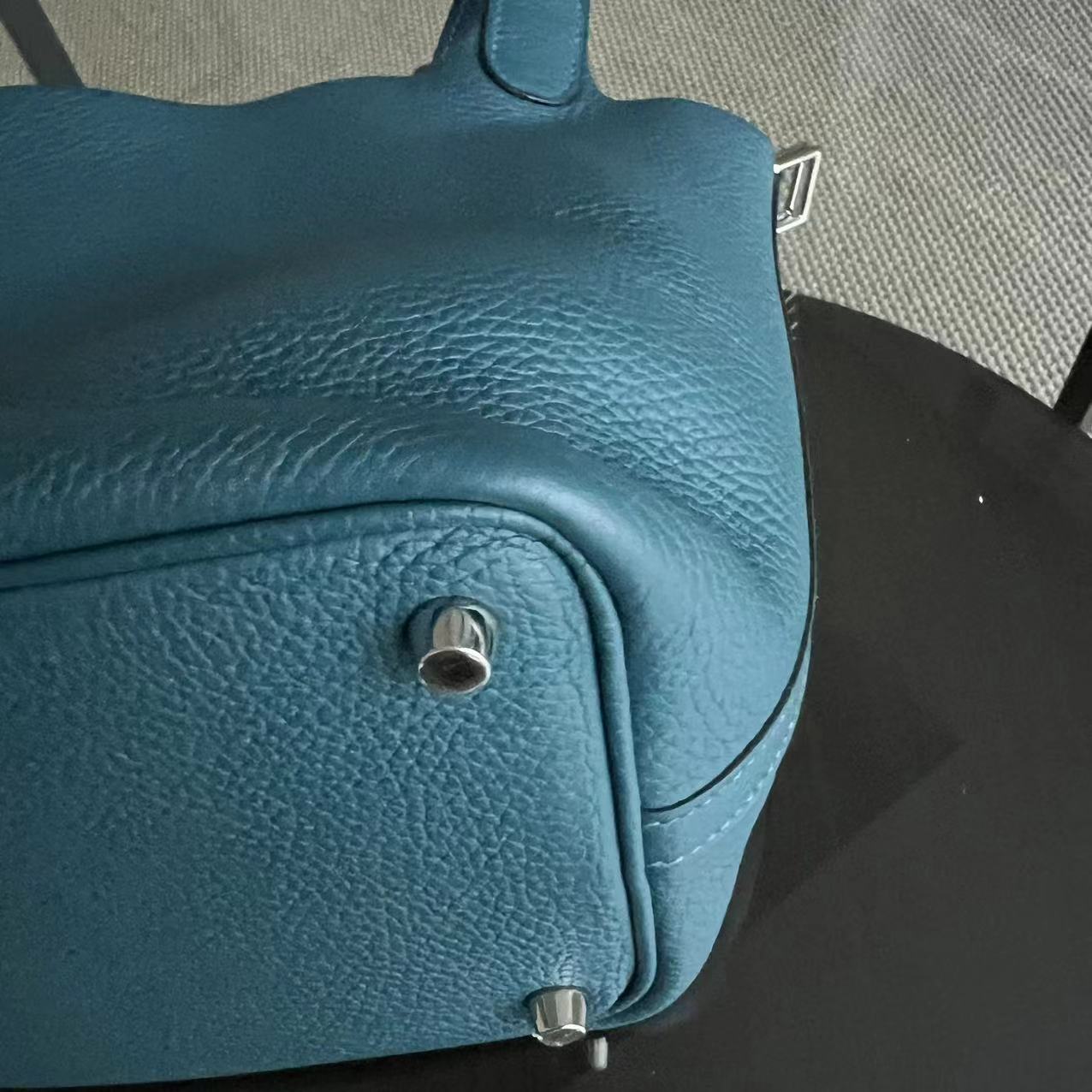 Picotin 18 - Clémence TC Stamp A Bleu Quincaillerie Argent — Kovancy