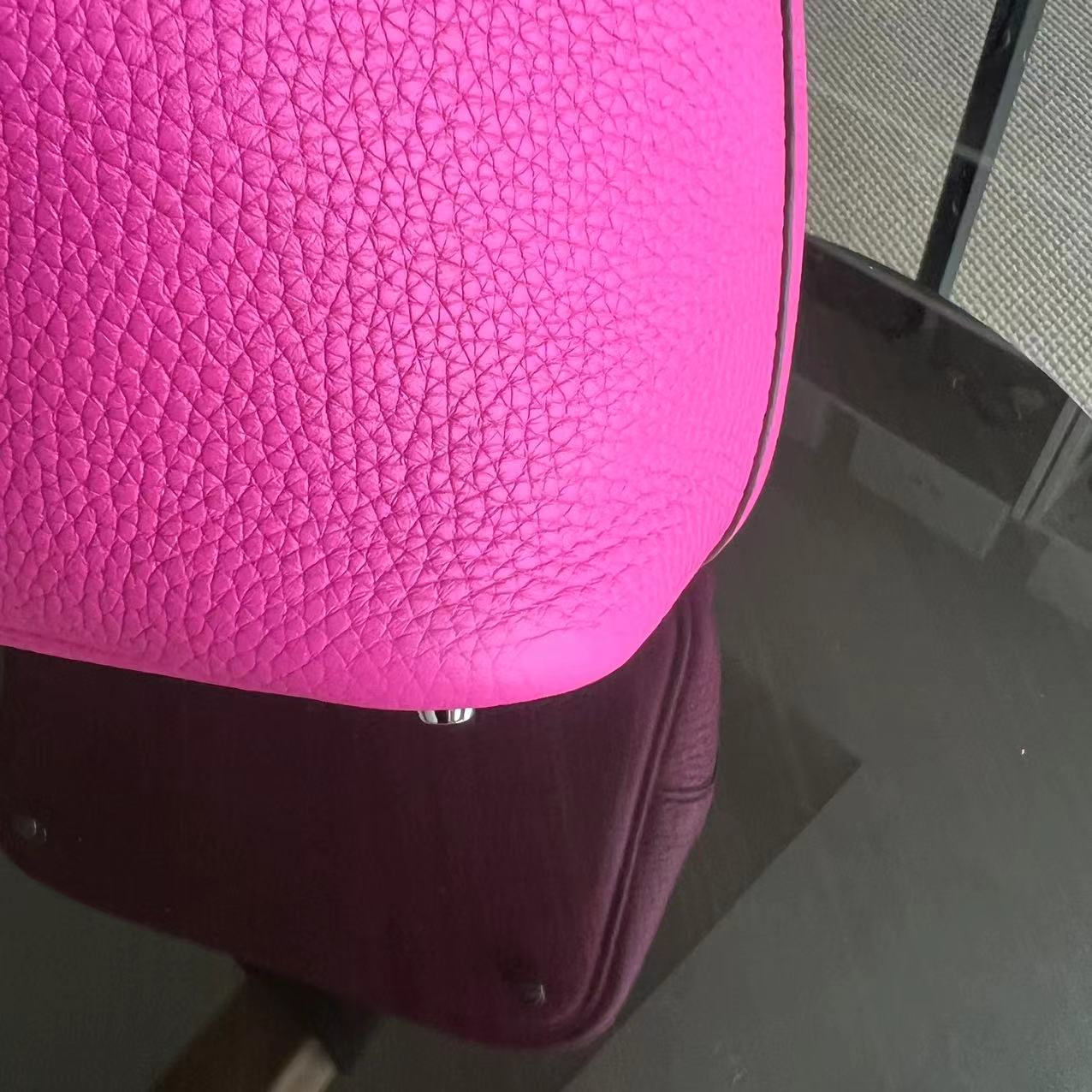 Picotin 18 Clémence C Stamp Rose vif Quincaillerie argentée — Kovancy