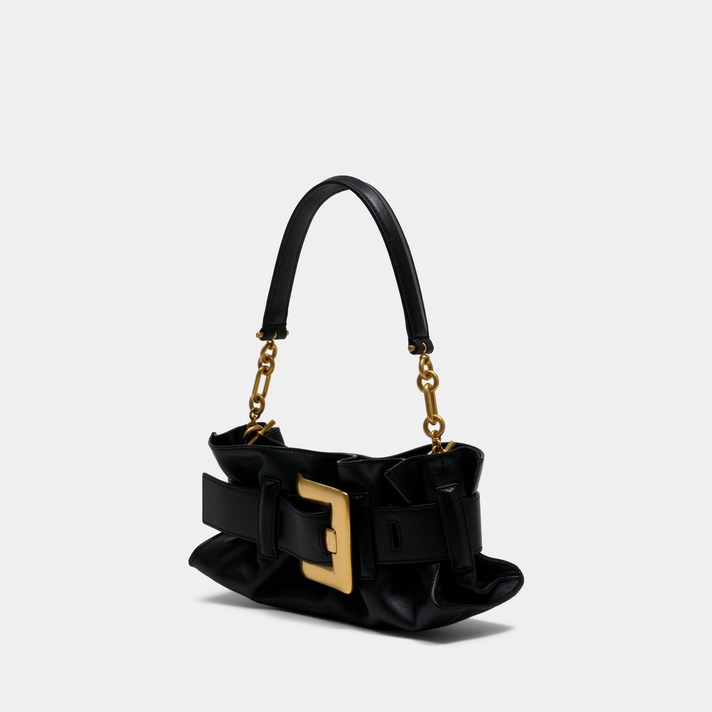 Sac Porté Épaule Anthem Mini - Cuir - Noir — Kovancy