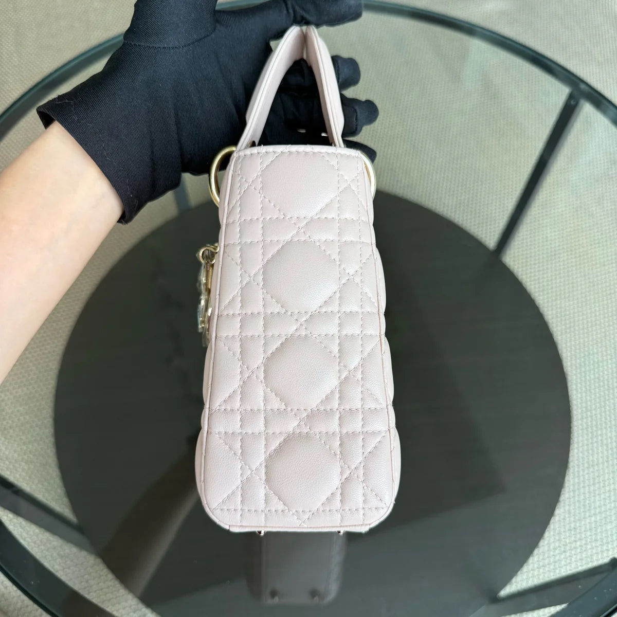 Lady Petit ABC - Cannage Lambskin MyABC Rose clair Quincaillerie dorée — Kovancy