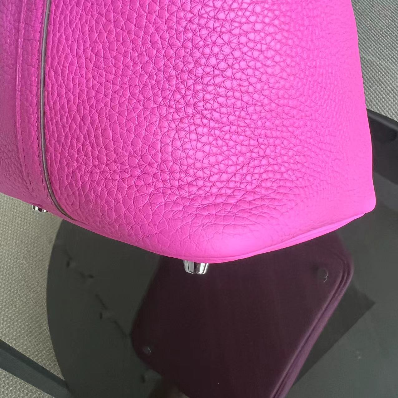 Picotin 18 Clémence C Stamp Rose vif Quincaillerie argentée — Kovancy