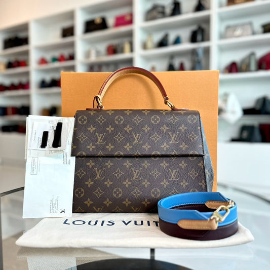 Sac Louis Vuitton Cluny MM Monogram Blue Glacial
