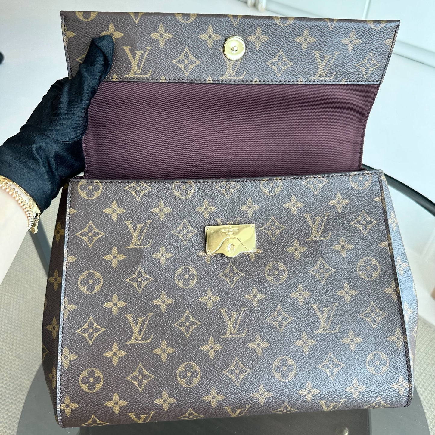 Cluny MM Monogram Blue Glacial - Kovancy
