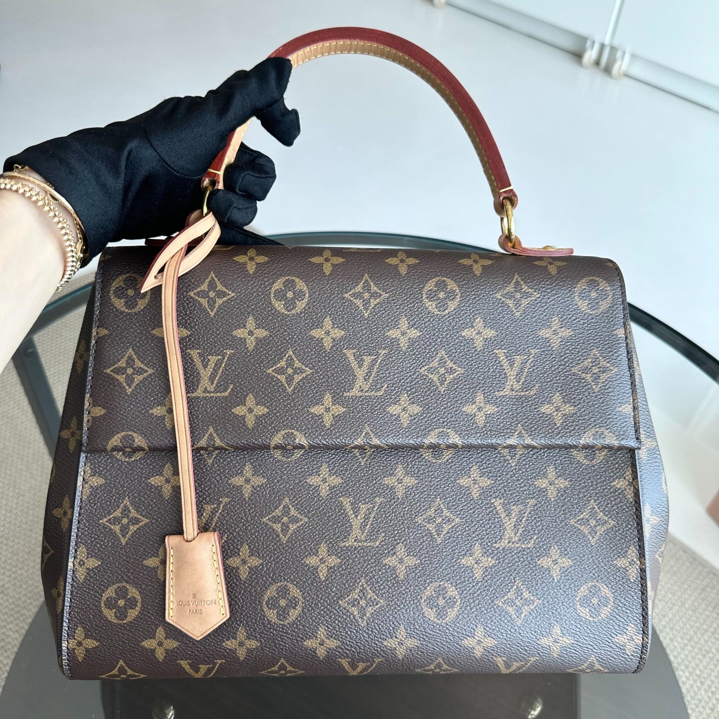 Cluny MM Monogram Blue Glacial - Kovancy
