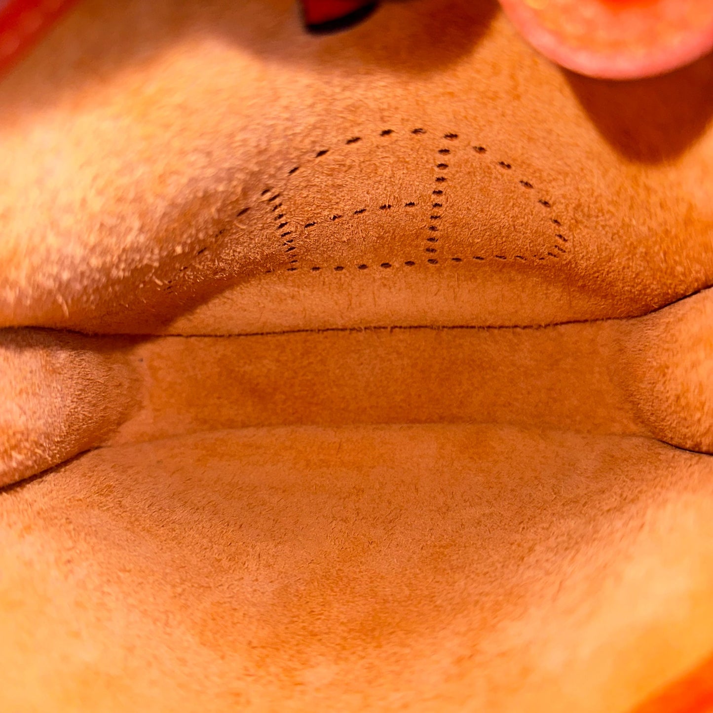 Hermes Mini Evelyn 16 Taurillon Clémence Stamp U Orange GHW