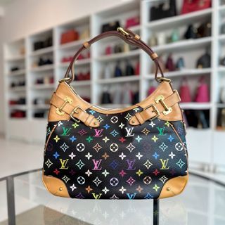 Sac à bandoulière Greta multicolore vintage noir — Kovancy