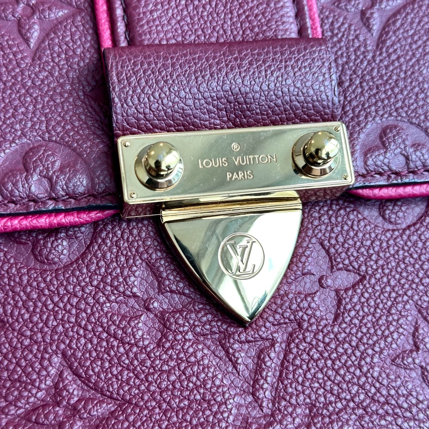 Saint Sulpice Empriente Raisin Monogram Rouge GHW - Kovancy