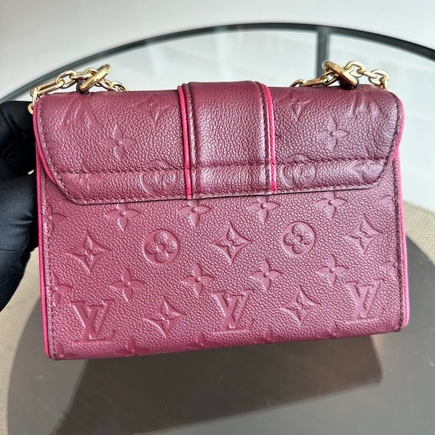 Saint Sulpice Empriente Raisin Monogram Rouge GHW - Kovancy