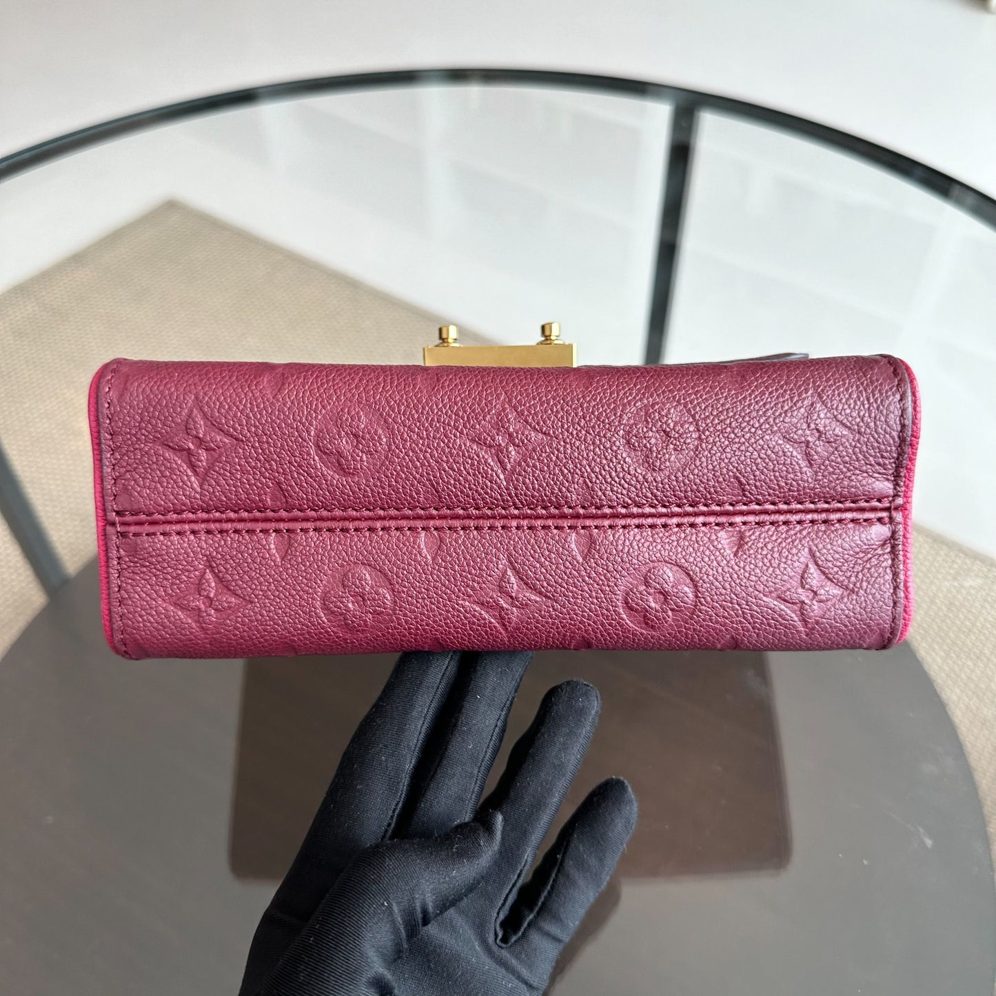 Saint Sulpice Empriente Raisin Monogram Rouge GHW - Kovancy