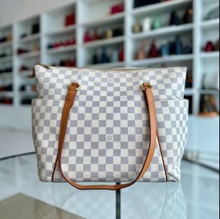 Sac à bandoulière Louis Vuitton LV Totally Damier Azure MM