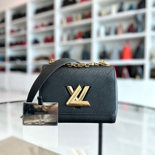 Louis Vuitton LV Twist PM EPI Cuir Noir Noir GHW
