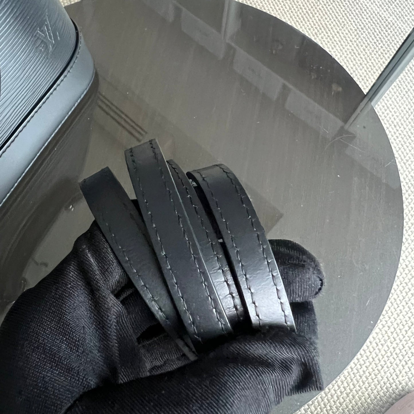 Alma BB EPI Cuir Noir Quincaillerie Argentée - Kovancy