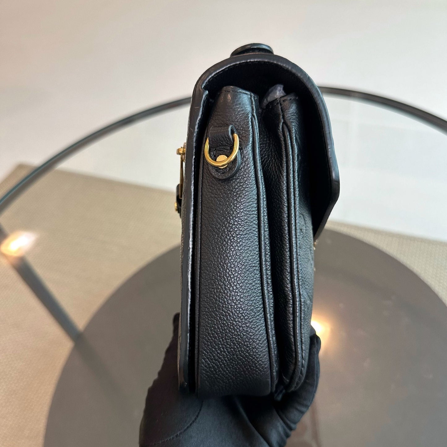 Pochette Metis MM Nior Monogram Empreinte Cuir Noir — Kovancy