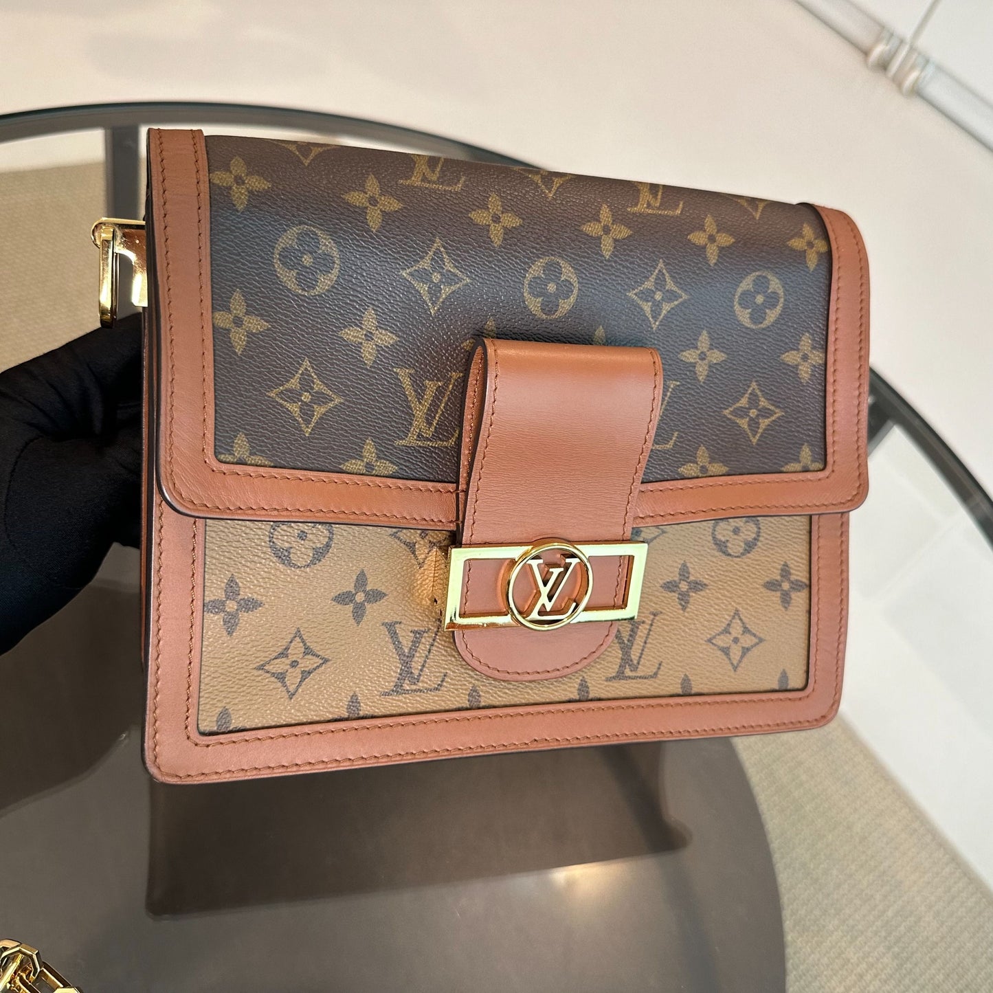 Sac bandoulière LVT Dauphine MM Monogram