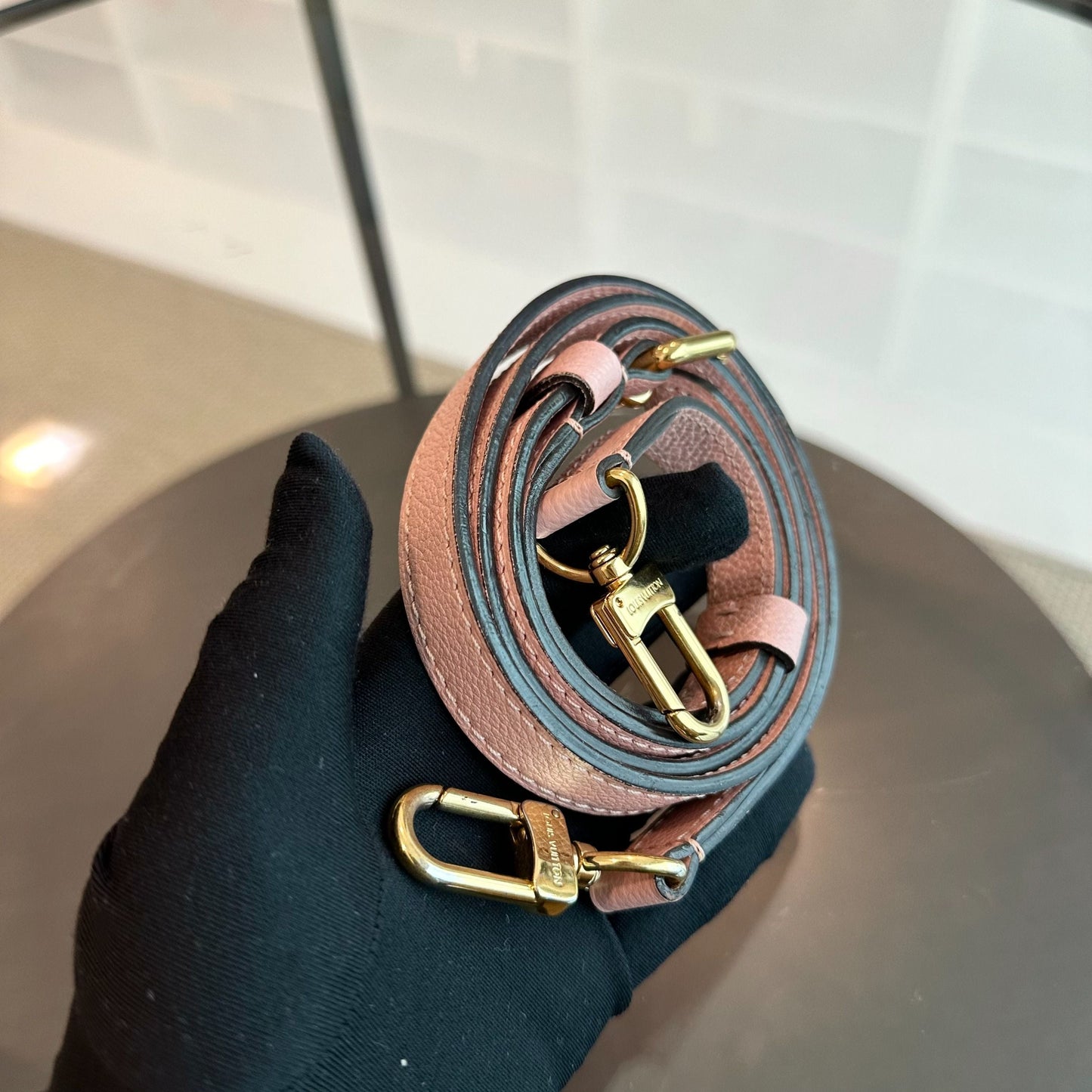 Pochette Metis Monogram Blush Empreinte Rose GHW - Kovancy