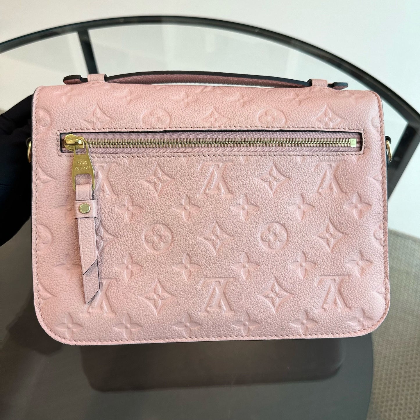 Pochette Metis Monogram Blush Empreinte Rose GHW - Kovancy