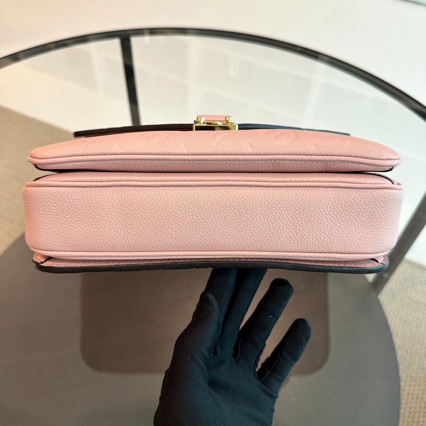 Pochette Metis Monogram Blush Empreinte Rose GHW - Kovancy