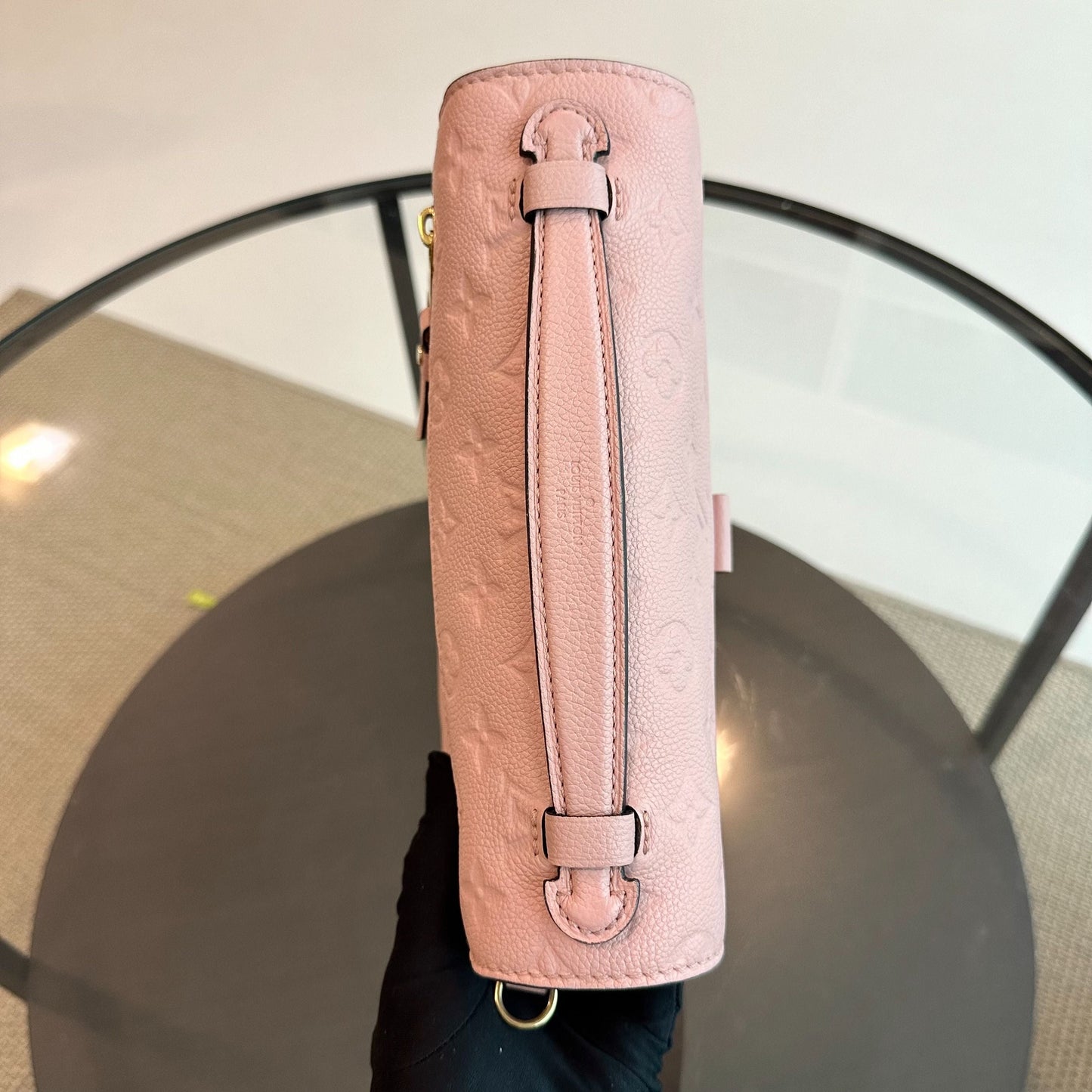 Pochette Metis Monogram Blush Empreinte Rose GHW - Kovancy