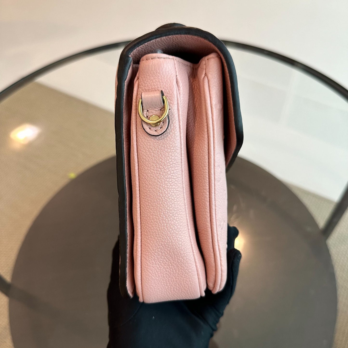 Pochette Metis Monogram Blush Empreinte Rose GHW - Kovancy